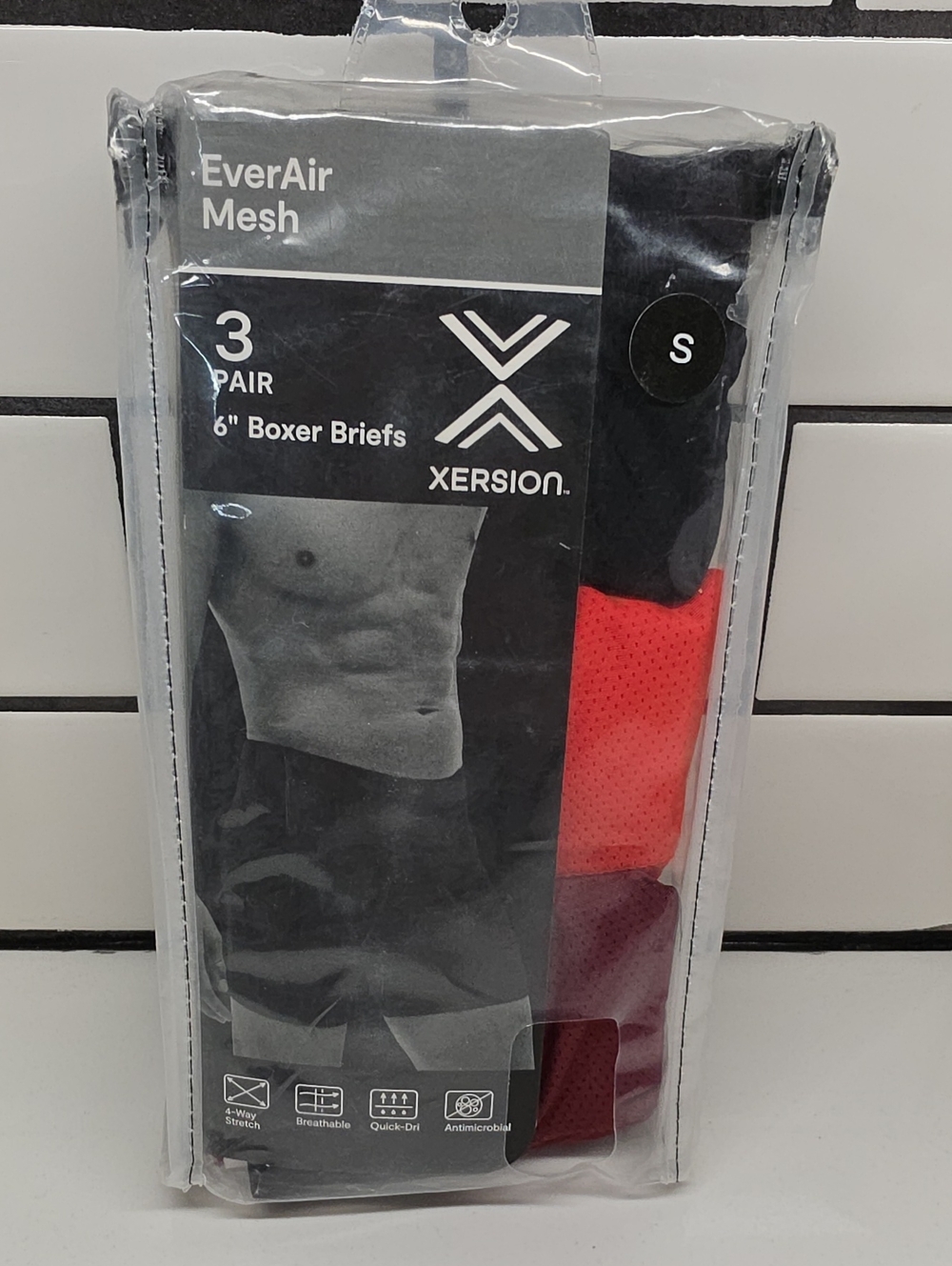 Xersion Men's 6" Boxer Briefs 2 packages